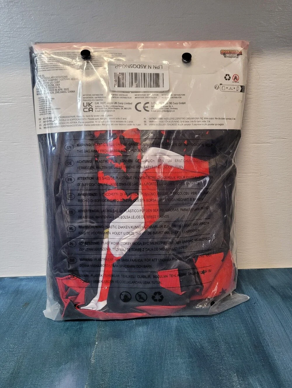 Spooktacular Creations Vampire Child Costume Size XL New
